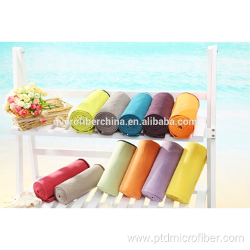 Compact quick dry microfiber suede outdoor towel